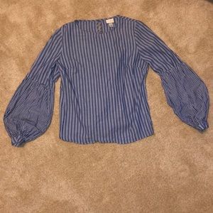 Blue stripe blouse